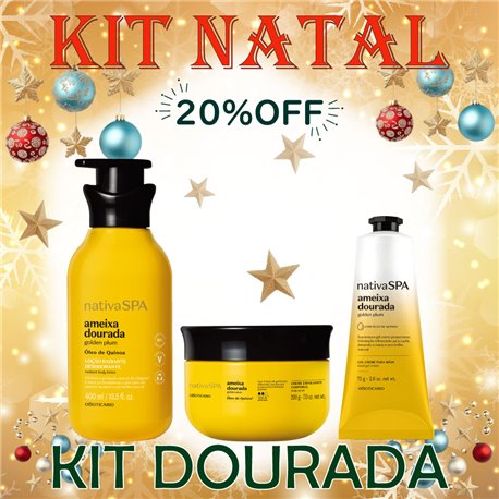 O Boticario Natal KIT DOURADA