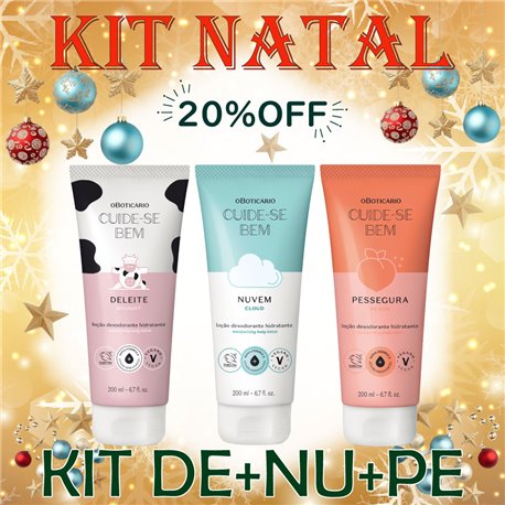 O Boticario Natal KIT DE+NU+PE