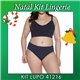 Natal Kit Lingerie Lupo 41216+40306 Preto