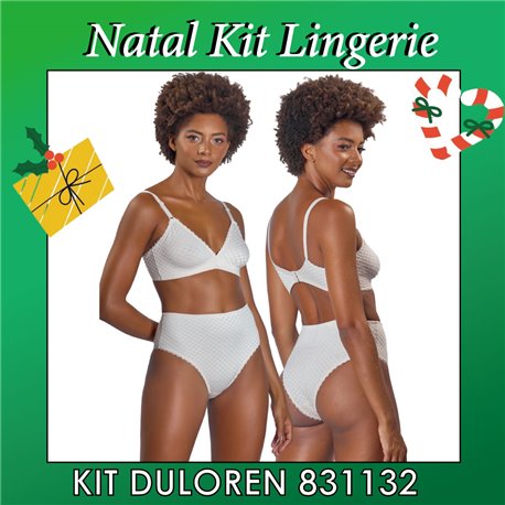 Natal Kit Lingerie Duloren 831132+839132 Colombe 