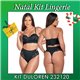 Natal Kit Lingerie Duloren 232120+239120 Preto