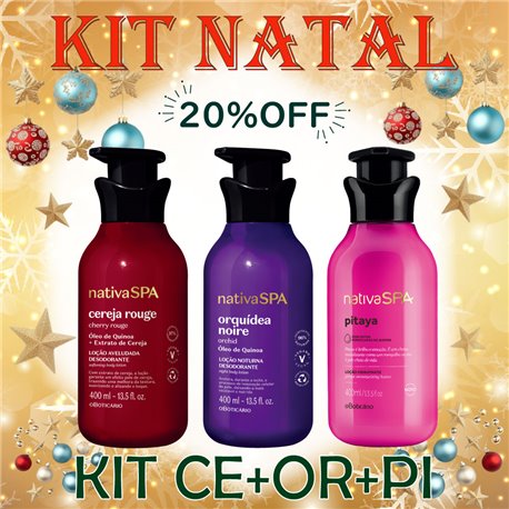 O Boticario Natal KIT CE+OR+PI