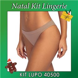 Kit Lingerie Natal Lupo 40500 Kit 3 Calcinhas