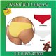 Kit Lingerie Natal Lupo 40300 Kit 3 Calcinhas 