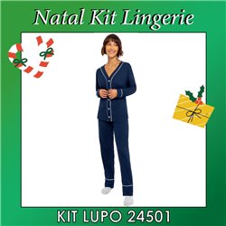 Kit Lingerie Natal Lupo 24501 Pijama 