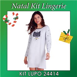 Kit Lingerie Natal Lupo 24414 Camisola 