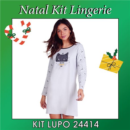 Kit Lingerie Natal Lupo 24414 Camisola 