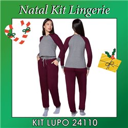 Kit Lingerie Natal Lupo 24110 Pijama