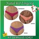 Kit Lingerie Natal DeMillus 53431 Kit 3 Calcinhas 