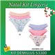 Kit Lingerie Natal DeMillus 53300 Kit 6 Calcinhas 