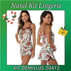 Kit Lingerie Natal DeMillus 20412 Short Doll