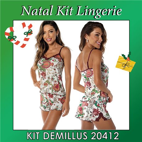 Kit Lingerie Natal DeMillus 20412 Short Doll