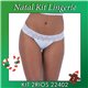 Kit Lingerie Natal 2Rios 22402 Kit 3 Calcinhas Fio Dental
