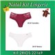 Kit Lingerie Natal 2Rios 22169 Kit 3 Calcinhas 