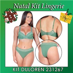 Natal Kit Lingerie Duloren 231267+238266 Olive 