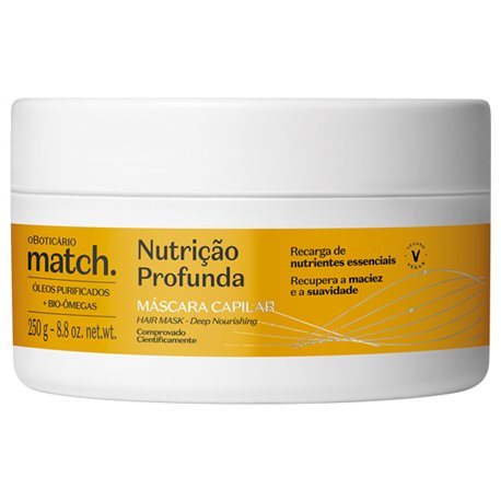 Match Mascara Capilar Nutricao 250g