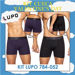 Valentine's Day Lupo 784-052 Kit 2 Cuecas Boxer