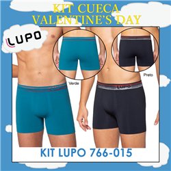 Valentine's Day Lupo 766-015 Kit 2 Cuecas Boxer 