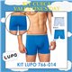 Valentine's Day Lupo 766-014 Kit 2 Cuecas Boxer