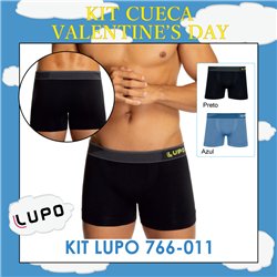 Valentine's Day Lupo 766-011 Kit 2 Cuecas Boxer 