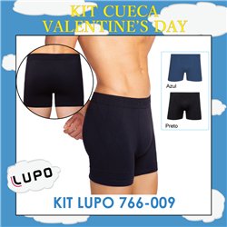 Valentine's Day Lupo 766-009 Kit 2 Cuecas Boxer