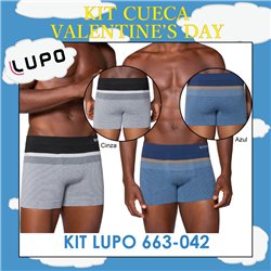 Valentine's Day Lupo 663-042 Kit 2 Cuecas Boxer