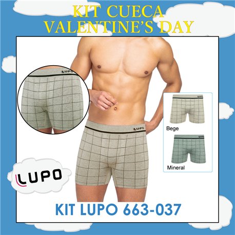 Valentine's Day Lupo 663-037 Kit 2 Cuecas Boxer