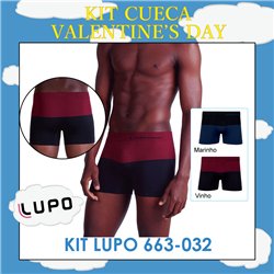 Valentine's Day Lupo 663-032 Kit 2 Cuecas Boxer 