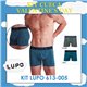 Valentine's Day Lupo 613-005 Kit 2 Cuecas Boxer