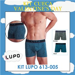 Valentine's Day Lupo 613-005 Kit 2 Cuecas Boxer