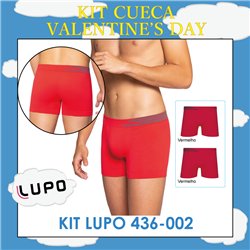 Valentine's Day Lupo 436-002 Kit 2 Cuecas Boxer 