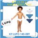 Valentine's Day Lupo 140-089 Infantil Kit 3 Cuecas Slip