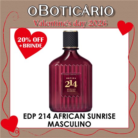 O Boticario Valentine's Day EDP 214 AFRICAN SUNRISE MEN 90ml