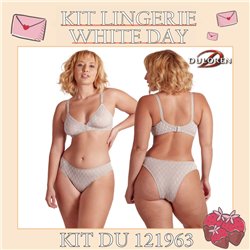 White Day Kit Lingerie Duloren 121963+128963 Poussiere 