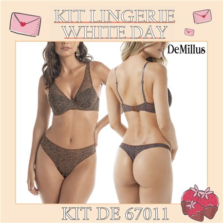 White Day Kit Lingerie DeMillus 67011+51011 Onca