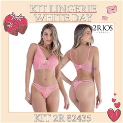 White Day Kit Lingerie 2Rios 82435+22435 Rosa