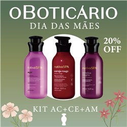 O Boticario Dia das Maes 2026 KIT AC+CE+AM