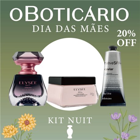 O Boticario Dia das Maes 2026 KIT NUIT