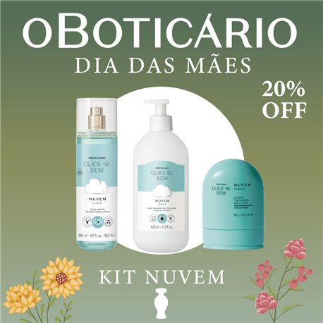 O Boticario Dia das Maes 2026 KIT NUVEM