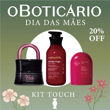 O Boticario Dia das Maes 2026 KIT TOUCH