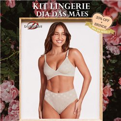 Dia das Maes Kit Lingerie Duloren 121771+129771 Colombe