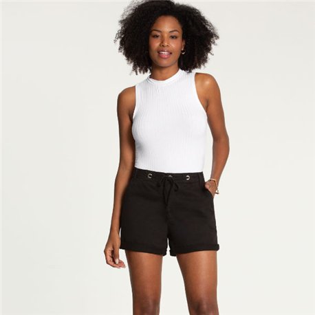 Lunender-47870 Shorts Sarja Preto