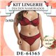 Dia dos Namorados Kit Lingerie DeMillus 64565+56565 Carmim