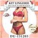 Dia dos Namorados Kit Lingerie Duloren 131205+138205 Cereja