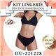 Dia dos Namorados Kit Lingerie Duloren 221228+227228 Preto