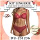 Dia dos Namorados Kit Lingerie Duloren 231236+237236 Cereja