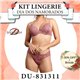Dia dos Namorados Kit Lingerie Duloren 831311+837311 Argile Rose
