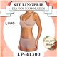 Dia dos Namorados Kit Lingerie Lupo 41300+41800 Nude