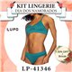 Dia dos Namorados Kit Lingerie Lupo 41346+40346 Verde