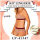 Dia dos Namorados Kit Lingerie Lupo 41347+40347 Nude